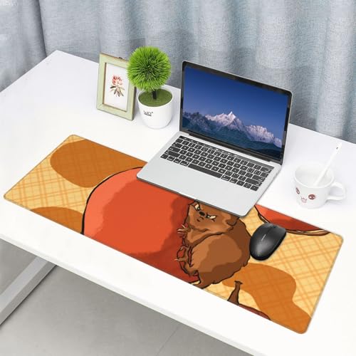 Tapis de souris hamster 80x30cm avec base caoutchouc antidérapante