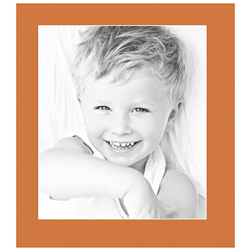 13x15 Tangerine / Octoberfest Custom Mat for Picture Frame with 9x11 opening size (Mat Only, Frame NOT Included)