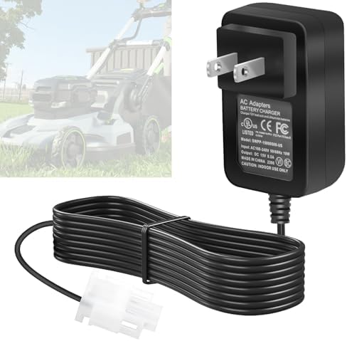 best battery charger for lawn mower that will surprise you with performance 8 ZHIXING 587007101 Lawn Mower Battery Charger - 12v Charger Per Compatible with Husqvarna Craftsman Sears 532190097 HD725FE, HU675FE, HU725E, XT722FE, HU725AWDEX, PR25Y21RKP 428626