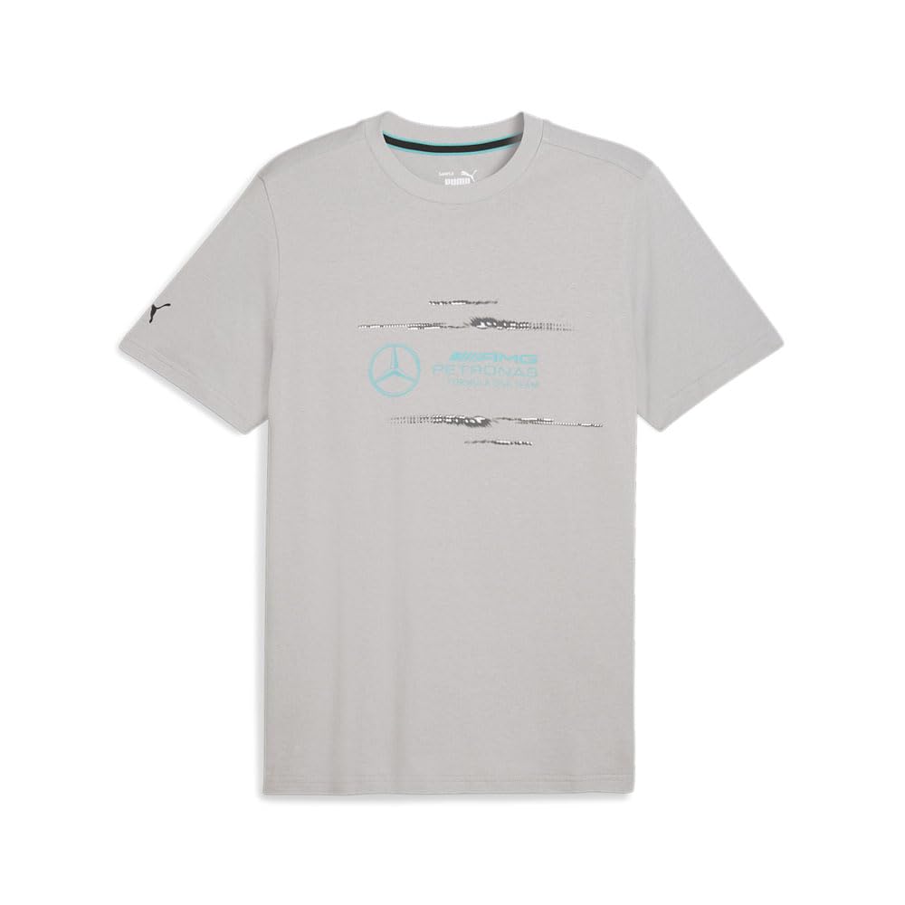 Mens Mapf1 Graphic Crew Neck Short Sleeve Casual Tops Casual - Grey