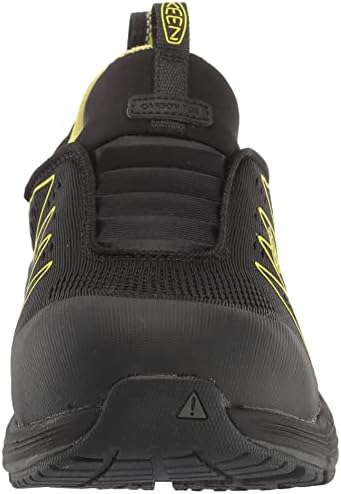 KEEN Utility Men's Vista Energy Shift Low Height Composite Toe Slip On Industrial Work Shoes, Black/Evening Primrose, 15 Wide | Image 1