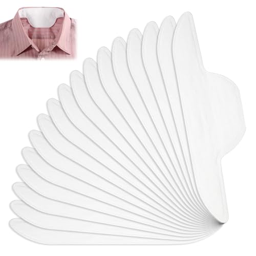 Piriuuo 50 Pcs Disposable Collar Sweat Pads for Shirts