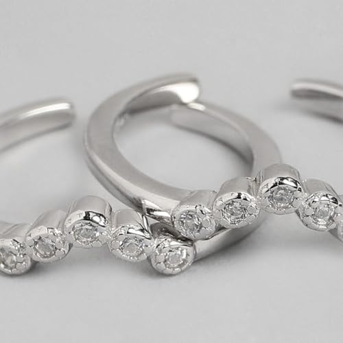 Image of ZAVYA 925 Sterling Silver Cubic Zirconia CZ Classy V Rhodium Plated Adjustable Pair Toe Ring for Women | Stylish Silver Jewellery | Gift for Women | With Certificate and 925 Hallmark