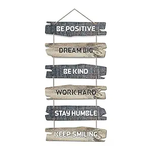 Artvibes Decorative Wall Hanging Wooden Art Decoration item for Living Room | Bedroom | Home Decor | Gifts | Quotes Decor Item | Wall Art For Hall | Mdf Wall Decoration,Set of 6(WH_3231NN)
