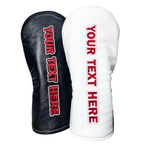 Embroidered Text Golf Headcover