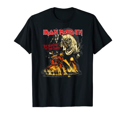 iron maiden shirt women - Iron Maiden - Number of the Beast Graphic T-Shirt