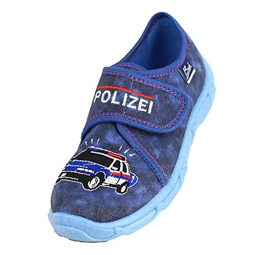 Beck Jungen politie Niedrige Hausschuhe, Blau, 29 EU