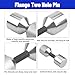4 Pcs Flange Two Hole Pins Set Stainless Steel 1-1/8” Two Hole Alignment Pins & 1-5/8” Two Hole Alignment Pins