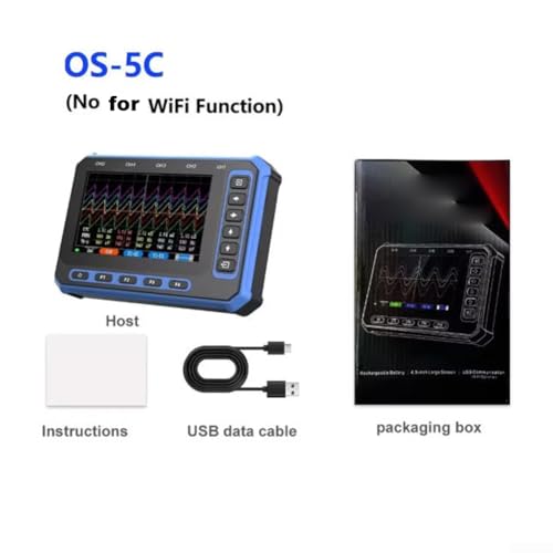 Oscilloscope numérique 5 canaux avec interface WiFi et acquisition rapide 3 Msps OS-5C
