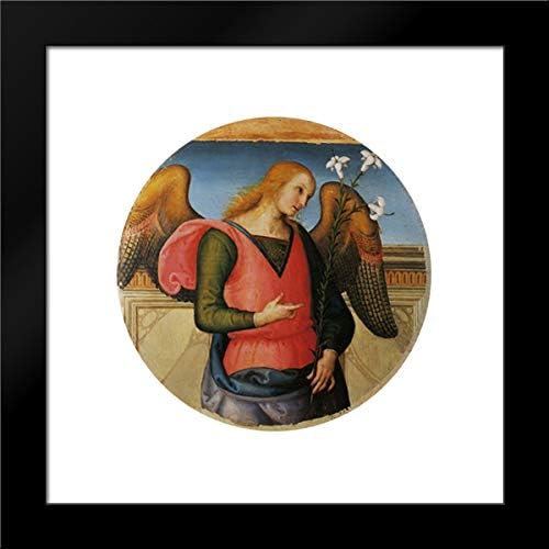 Pala Di Sant Agostino (Arcangel Gabriel) 15 x 15 - Lámina enmarcada por Pietro Perugino
