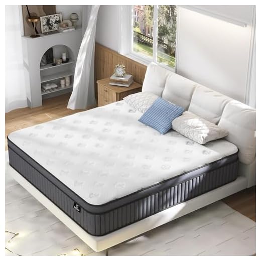 EEN EEN SLEEP California King Mattress(Upgrade Strengthen)12 Inch Hybrid Cal King Mattress in a Box, King Size Mattress With Memory Foam and Independent Pocket Springs, Strong Edge Support,Medium Firm
