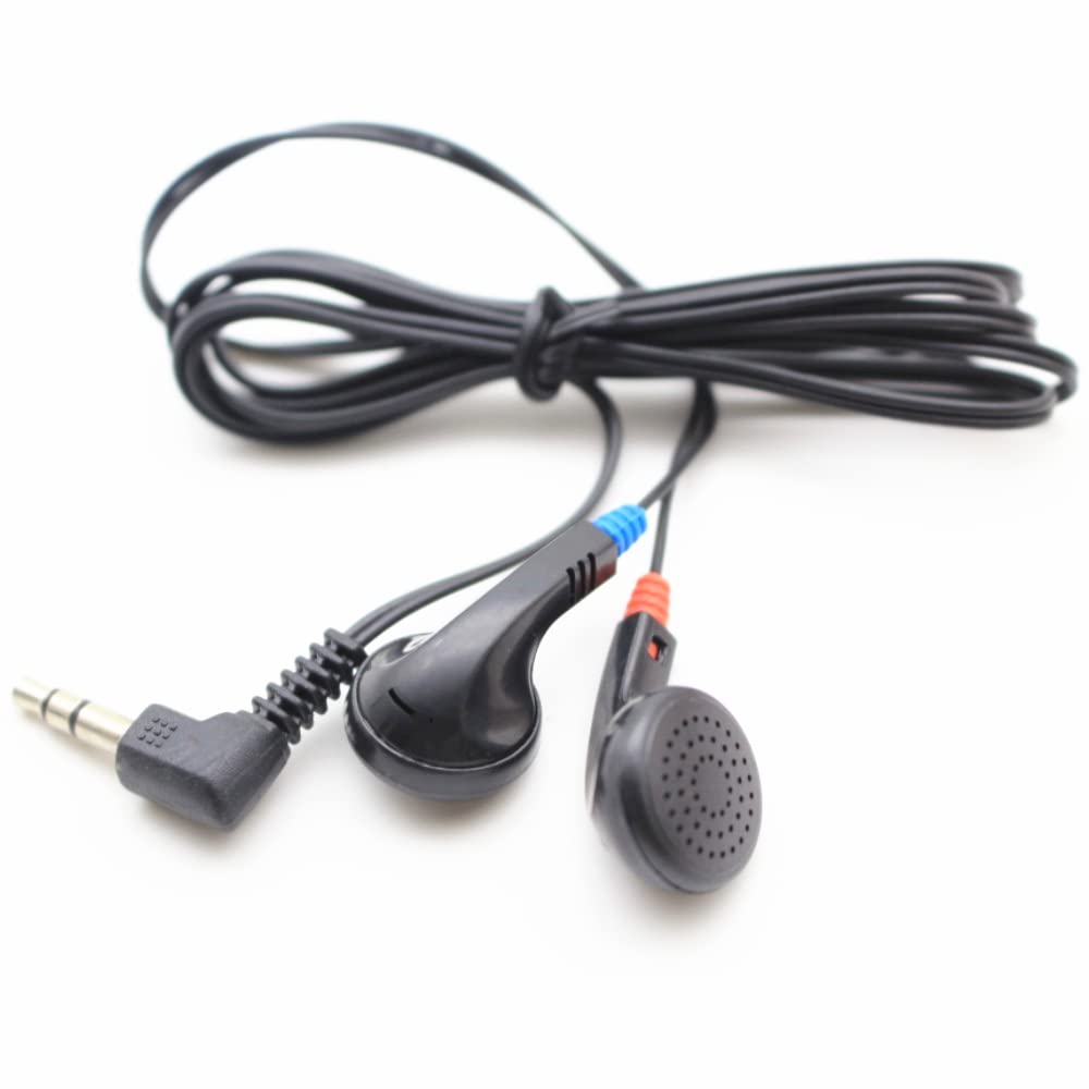 100 Pack Einweg-Kopfhörer - Klassisch, Schwarz, 32 Ohm, 1.2 m Kabel, 3.5 mm Klinke - Ideal für Schulen & Lernen