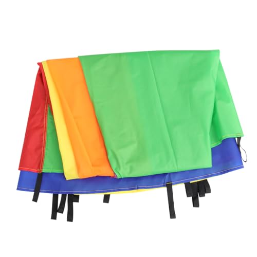 Mipcase Multicolored Outdoor Play Parachute for Early Education Game for Cooperative Activities for Backyard Fun and Group Games