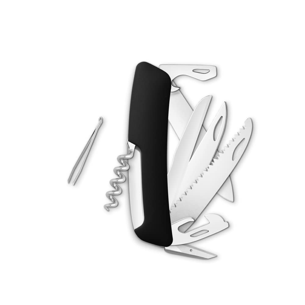 SWIZA 691302 Suisse D09 Couteau Noir Argent