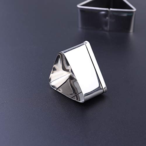 Cortador de biscoito Cabilock 10 peças Formas geométricas Cortadores de biscoito triangular de aço i