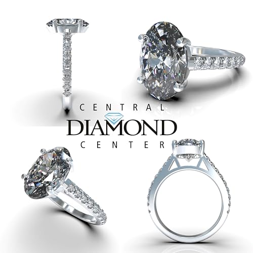VOUS 3 carat Simulated Diamond Solitaire Engagement Rings Assorted shapes in Solid Sterling Silver & CZ2