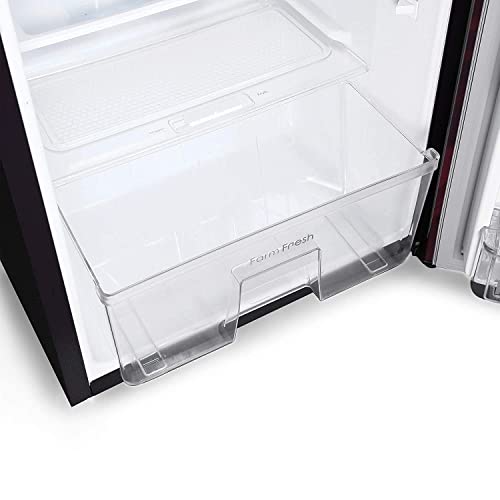 Image of Godrej 192 L 5 Star Inverter Direct-Cool Single Door Refrigerator with Farm freshness upto 24 days (RD EDGENEO 207E 53 THI AQ WN, Aqua Wine, 2022 Model)