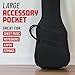 Gator Cases Foam Padded Bass Guitar Gig Bag, Fits Jazz and Precision Style Bass Guitars up to 46.5