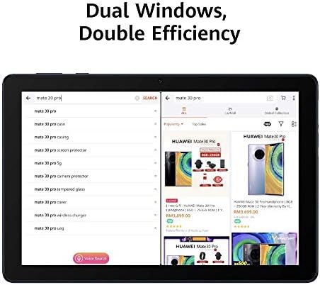 HUAWEI MatePad T10 - 9.7 Inch Tablet - 4GB RAM & 64GB Memory Storage - Wi-Fi Tablet with eBook Mode & TÜV Rheinland Certification to Reduce Blue Light - Big Battery Capacity 5100mAh - Deepsea Blue
