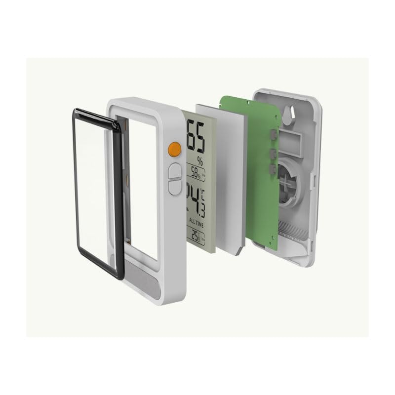 ABS with Backlight Function Home Interior Electronic Thermometer Hygrometer