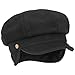 Produktbild Mayser Camilla Ballonmütze mit Ohrenklappen Earflaps Wollcap Wintermütze Damenmütze Mütze Damen - Made in The EU Wintercap Schirm, Ohrenklappen, Futter, Futter Herbst-Winter - M (56-57 cm) schwarz