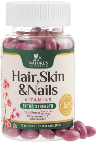 Hair Vitamins Women, Ultra Strength 5000mcg Biotin,