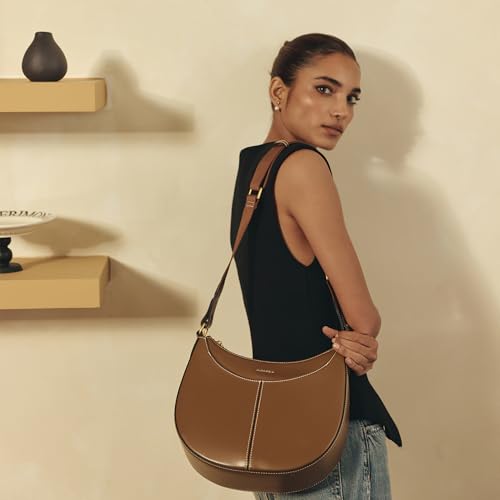 Image of Miraggio Tru Hobo Bag | Women Shoulder Bag For Casual Day Look & Travel | Gift Items For Women | Solid Hobo Bags With Adjustable Statement Strap