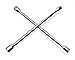 Westward Lug Nut Wrench, 4 Way, L 14 in