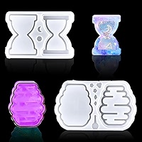 Type 2 Bricolage Mignon Ours Shaker Moule Artisanat Silicone Résine