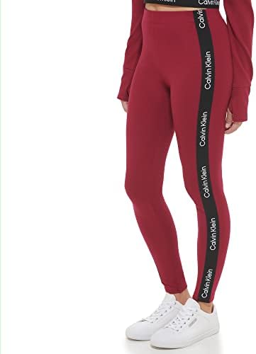 Calvin Klein Performance Women's High Waisted Logo Leggings, Chianti, Small  : Amazon.sg: Fashion