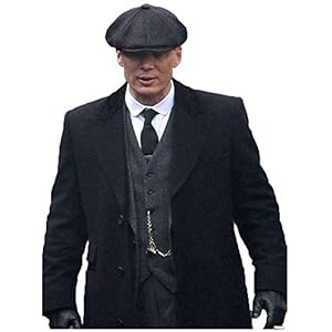 Wowstore trenchcoat Peaky Blinders heren Thomas Shelby lang zwart wol