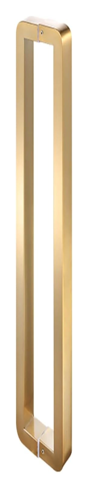 CWCQGH Push Pull Door Handle, Sliding Barn Door Handles, Thickened Stainless Steel Door Pulls for Metal Door Glass Door Tempered Door Wooden Door, Modern and Simple,Gold#1-Length 92.5cm(36.4in)