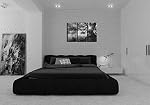 3 Pièces Moderne Toile Peinture Mur Art L'image pour la décoration maison Arbre noir et blanc Silhouette dans le soleil Lever Lake Paysage Imprimer sur toile Giclee Artwork for Wall Decor