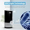 Hunter HP450UV Round Air Purifiers for Home, True HEPA Air Purifier Tower for Pets, Odors, Allergens, Smoke, Dust, VOC's. HEPA Air Purifiers for Bedroom and Small Room. Aqua Silver #1