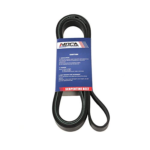 Image of MOCA 6PK2553 EPDM Serpentine Belt Compatible with 1990-1994 for Saab 9000 2.3L, 2007-2008 for Dodge Caliber 1.8L 2.0L (from: 09 /2007; to: 08 /2008; for Vehicles with air Conditioning)