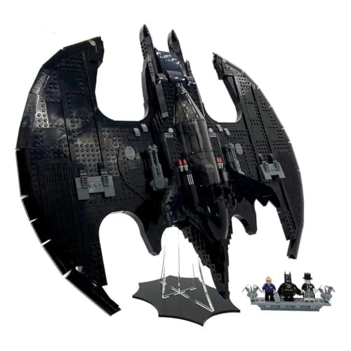 Brickcessories Display Stand Compatible with 76161 - 1989 Batwing - Acrylic Display Stand - Set Not Included