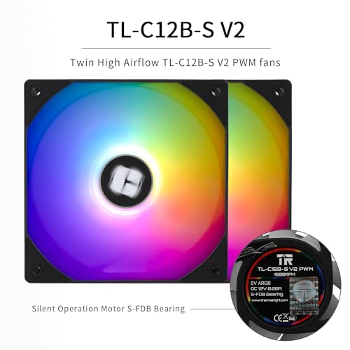 Image of Thermalrlght Phantom Spirit 120 SE ARGB CPU Air Cooler,7 Heat Pipes CPU Cooler,Dual 120mm TL-C12B-S V2 PWM Fan,AGHP 4.0 Technology,S-FDB Bearing,for AMD AM4 AM5 /Intel 1700 /1150 /1151 /1200 /1851
