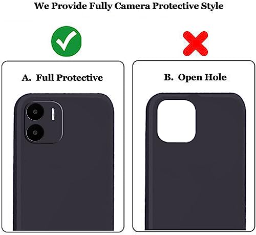 Image of A rtistque Back Cover Case for Mi Redmi A2 / A1 with Camera Protection | Shockproof TPU | Stylish Protective Design | Slim Fit | Ultra Matte | Mi Redmi A2 / A1 Back Cover - Black