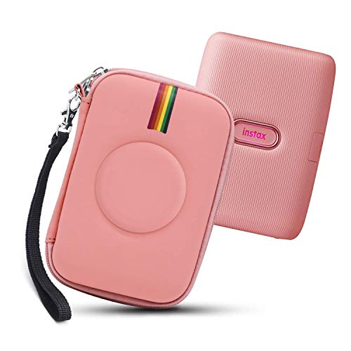 Fromsky Protective Case for Fujifilm Instax Mini Link Smartphone Printer, Travel Case Protective Cover Storage Bag (Pink)