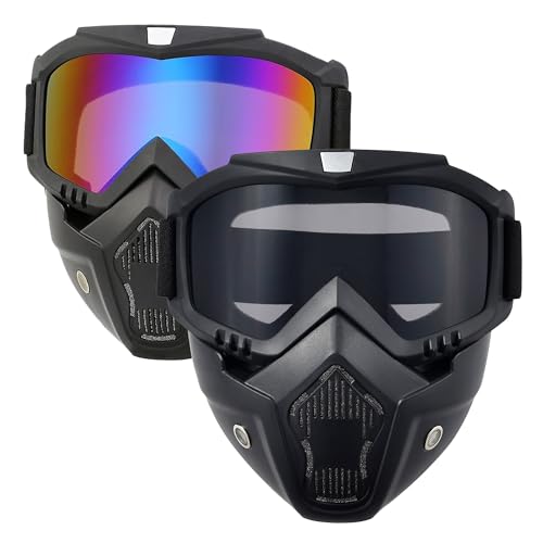 Image of Motorcycle Face Mask Full Face,Dirt Bike Goggles Motocross, ATV, Offroad, Riding Racing Goggles for Men Women