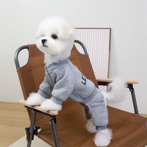 ZYHARUKO Winter-Hundemantel mit Anti-Haar-Haftung, dehnbare Beine, vollständige Abdeckung, für große Hunde, für den Außenbereich, warmer Hundeoverall mit flexiblen Kanten