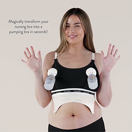 Bravado Designs Pumping Bra Hands Free | Clip and Pump | Pumping Accessory | S-XL3