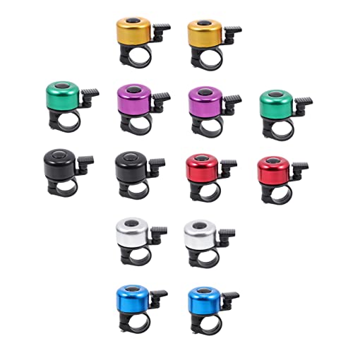 Toddmomy 14Pcs Professional Alloy Bike Bell Versatile Cycling Bells Colors for Mountain Road Folding Bicycles Loud Sound for