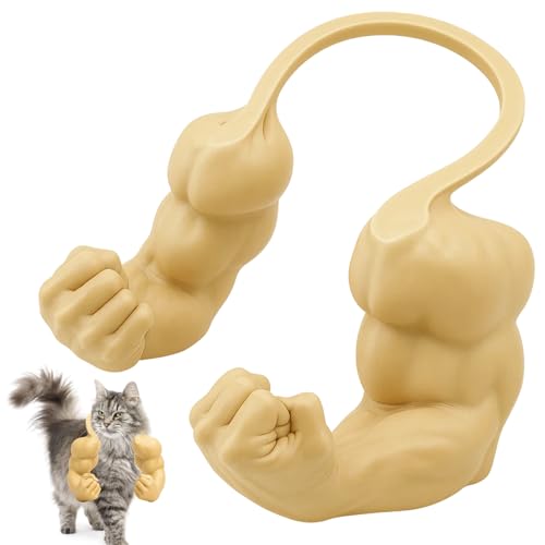 Cat Arms, Cat Muscle Arms, Funny Pet Props Hanging Arm, Creative Decoration for Cats, Skin Color Large Size Fist Muscle, 6.3 * 6.7 * 3.9in, Birthday Parties, Funny Novelty Gift For Kitten Photo