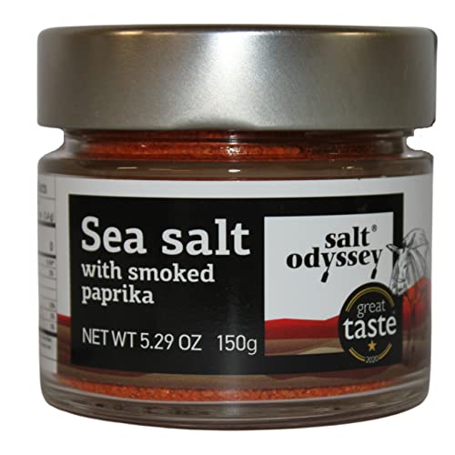 Salt Odyssey Sal de Pimentón Ahumado, Paquete de 3 x 150 g (Total: 450 g)
