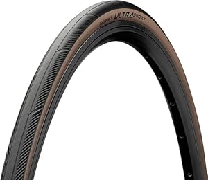 Continental Unisex-Adult Ultra Sport III Tire, Black/Brown, 28", 700 x 28C