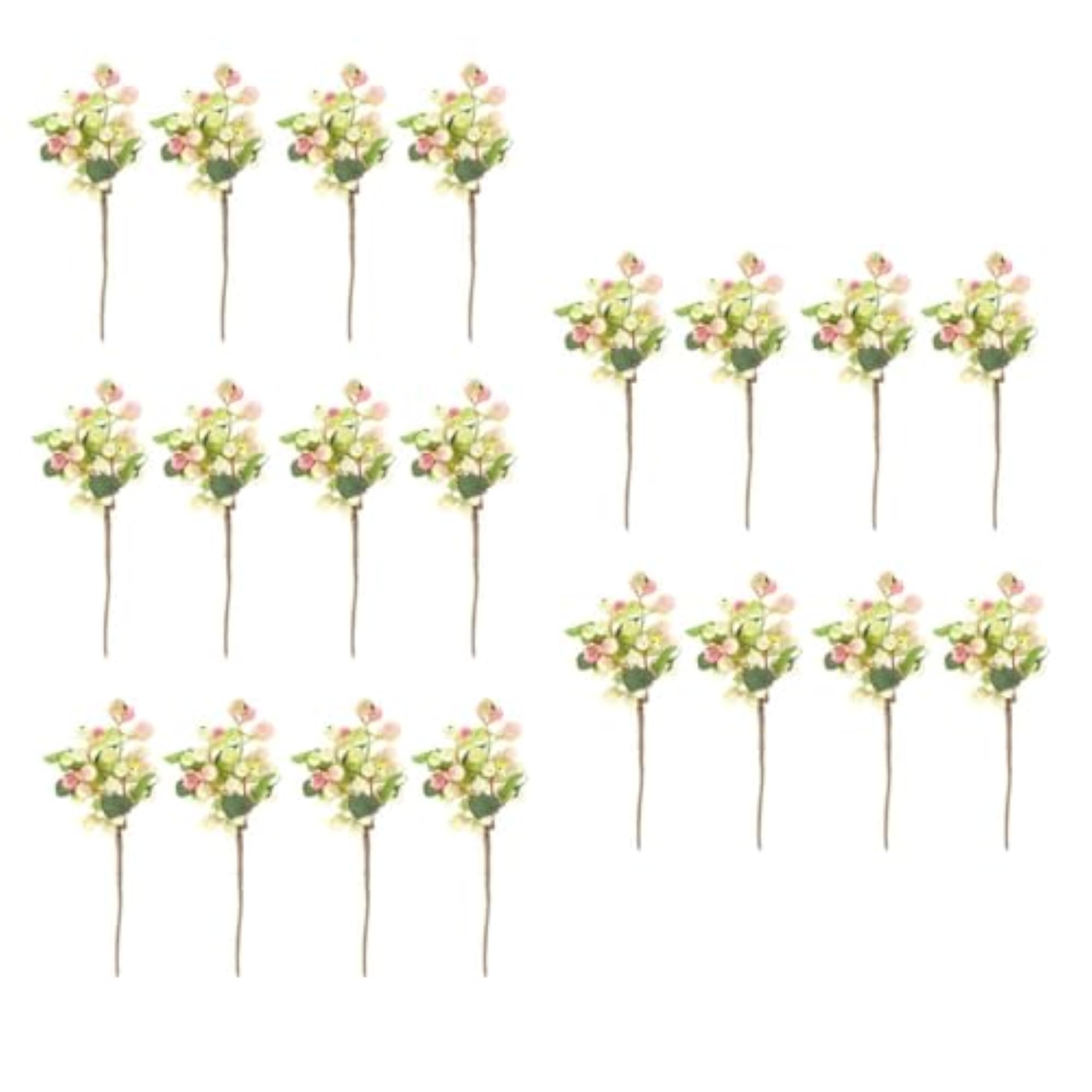 20x Poly Artificial Fake Plant Fruit Berries Branches