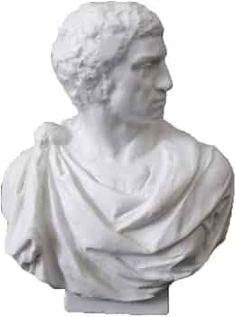 Amazon.co.jp: ブルータス高さ7cmのミニ樹脂石膏置物ブルータス