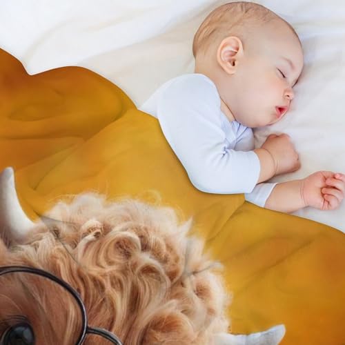 Couverture vache chaude et douce en flannel lavable de qualité supérieure - 4