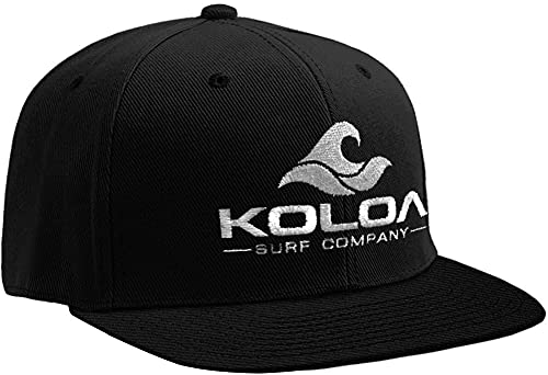 Koloa Surf Classic Solid Snapback Hats with Embroidered Logo in 26 Variations